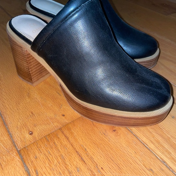 Oasis Society Ava Platform clogs black size 8 - Picture 3 of 5